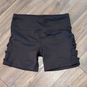 Betsey Johnson Black Athletic Shorts with Side Accents